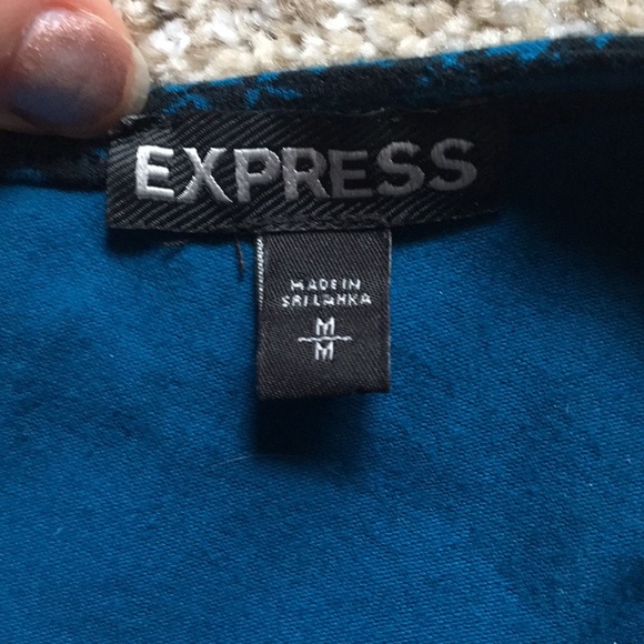 Express Aztec Peplum Top - Picture 5 of 5